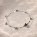 Whisper Charm Silver Anklet