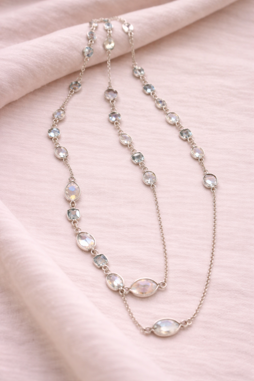 Celeste Multi-Stone Silver Necklace