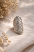 Mandala Bloom Silver Ring