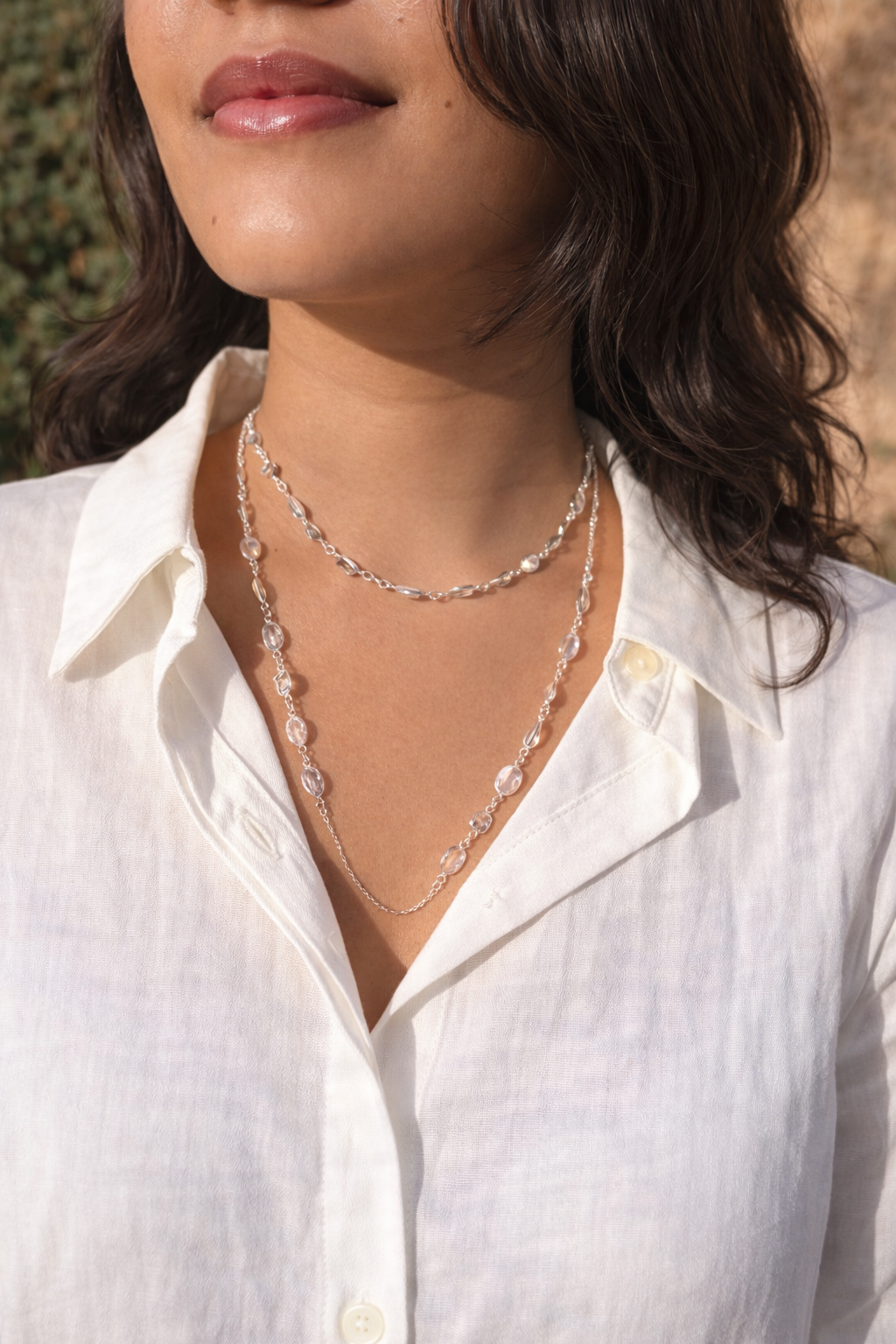 Celeste Multi-Stone Silver Necklace