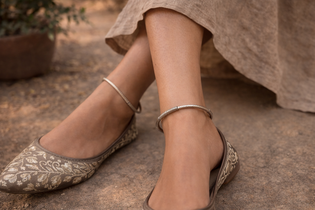 Woven Core Silver Bracelet